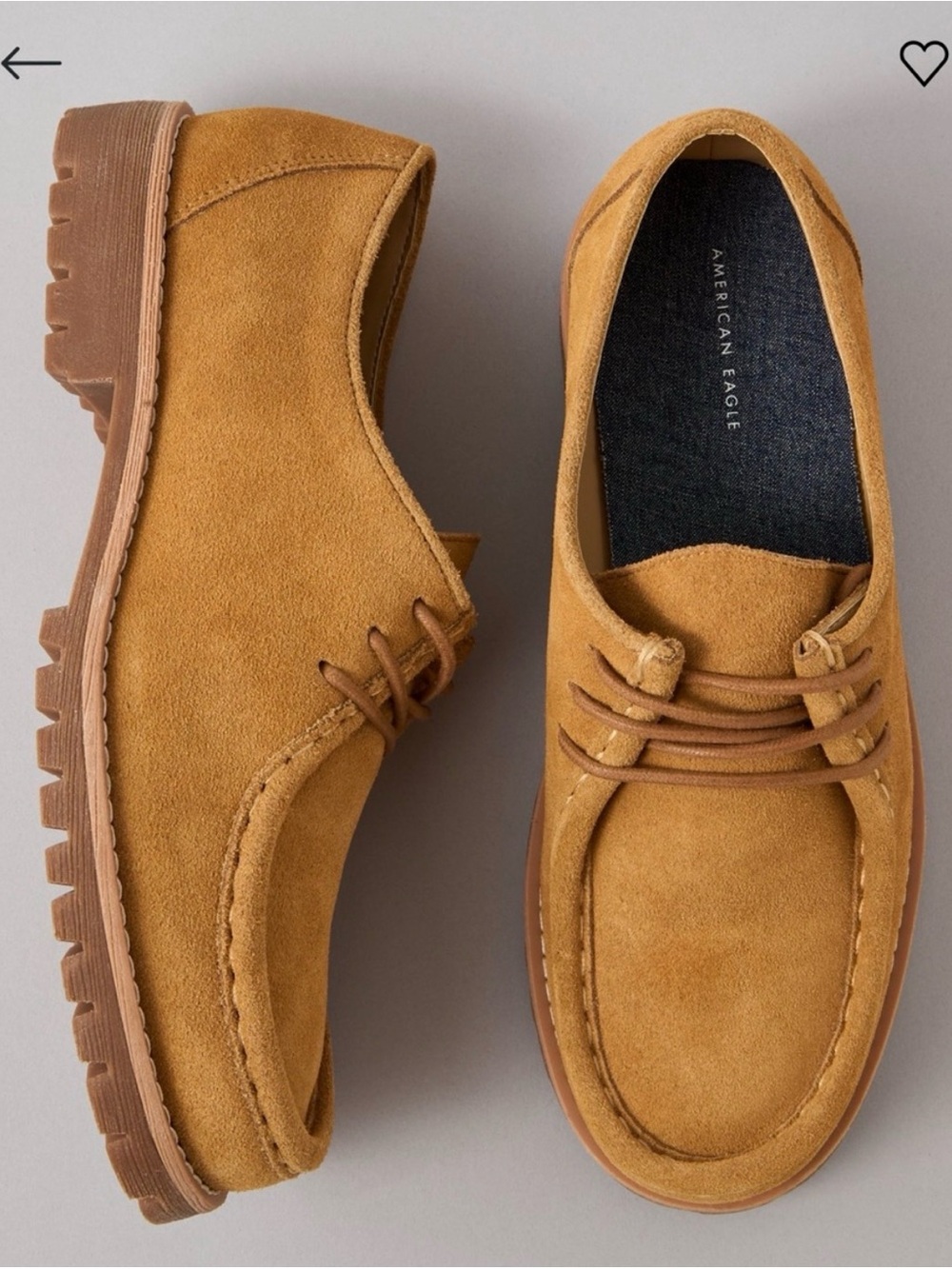 NWT American Eagle Outfitters Men’s Suede Chukka Boots in Camel Brown